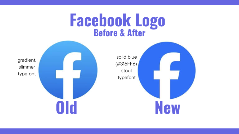 Did you see that? A new Facebook logo with more blue is available.