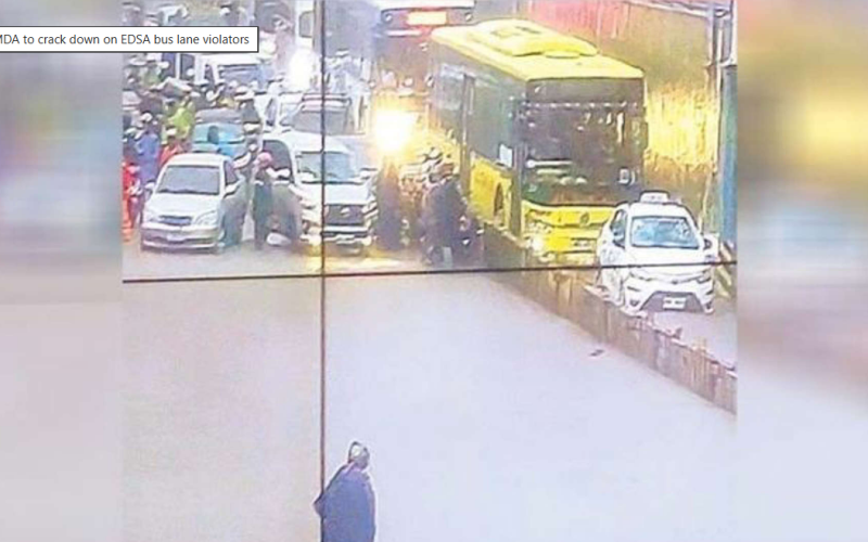 MMDA will punish those who violate the EDSA bus lane