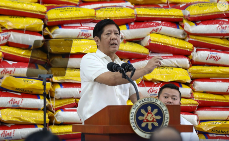 Marcos raises the price cap on rice.