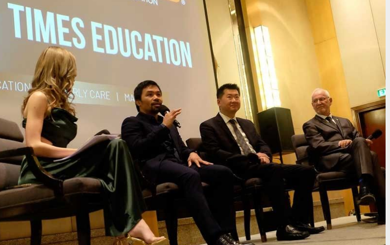 Pacquiao and Times Education sign an agreement